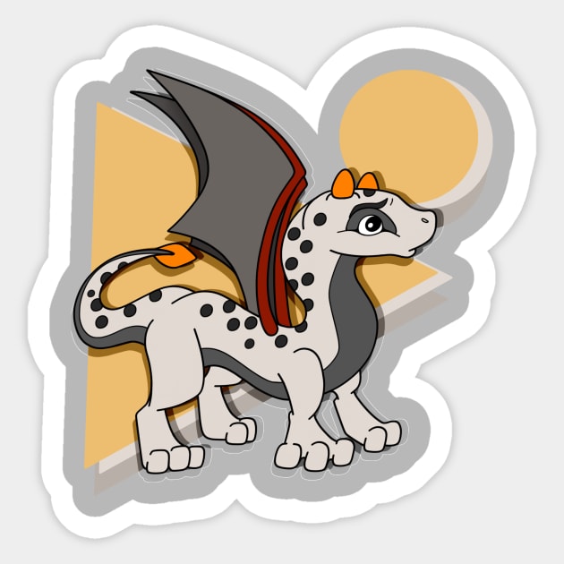 Kelvin the Dragon Sticker by RockyHay